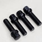 Set Of 10 - 14x1.50 BOLTS BALL BLACK 40MM