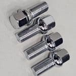 Set Of 20 - 14x1.50 BOLTS BALL Chrome 28mm