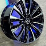 20x8.5 6x139.7 ET30 101.1 BLACK MACHINED FACE