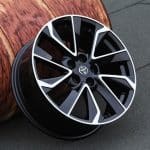 18x7.5 5x114.3 ET45 60.1 BLACK MACHINED FACE