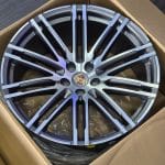 21x9 5x112 ET26 66.45 porsche SATIN GUN METAL MACHINED LIP