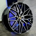 21x10 5x112 ET19 66.6 BLACK MACHINED FACE