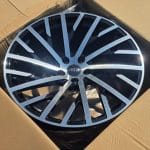 20x9 5x112 ET30 66.5 BLACK MACHINED FACE