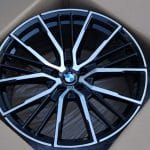 20x8.5 5x112 ET26 66.6 BLACK MACHINED FACE