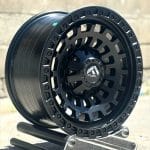 17x8.5 5x127 ET-12 71.6 SATIN BLACK