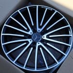 18x8 5x112 ET45 66.6 BLACK MACHINED FACE