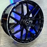 22x10 5x130 ET30 84.1 BLACK MACHINED LIP
