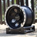 15x8 6x139.7 ET-15 110.1 MATT BLACK MACHINED LIP