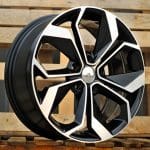 15x6.5 5x114.3 ET45 66.1 BLACK MACHINED