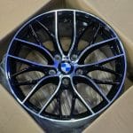 18x9 5x120 ET40 72.6 bmw BLACK MACHINED FACE