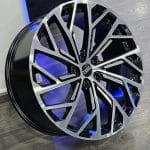 19x8.5 5x112 ET35 66.5 BLACK MACHINED FACE 3