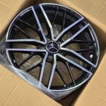 19x8.5 5x112 ET42 66.6 amg BLACK MACHINED FACE