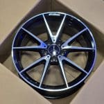 19x9.5 5x112 ET45 66.6 BLACK MACHINED FACE 6101