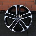 19x8.5 5x112 ET35 66.6 BLACK MACHINED AUDI 6104 WL C5