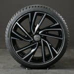 17x7 5x112 ET45 57.1 BLACK MACHINED FACE