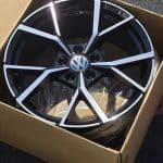 18x8 5x112 ET45 57.1  BLACK MACHINED