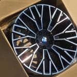 22x10.5 5x112 ET40 66.5 BLACK MACHINED FACE
