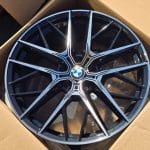 18x8 5x112 ET50 66.5 BLACK MACHINED FACE