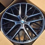 18x8 5x120 ET45 72.6 BLACK MACHINED FACE