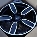18x7 5x112 ET45 66.5 BLACK MACHINED FACE