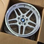 18x9.5 5x120 ET25 74.1 BMW SILVER MACHINED LIP