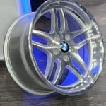 18x9.5  5x120 ET25 74.1 SILVER MACHINED FACE E39 M5 WL SL01