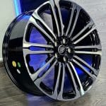 23x9.5 5x120 ET42.5 72.6 Black Machined Face