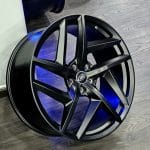 22x10 5x108 ET45 63.3 SATIN BLACK