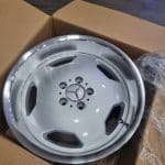 18x8 5x112 ET30 66.6 mercedes SILVER MACHINED LIP