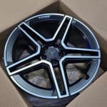 20x8.5 5x112 ET38 66.5 MATT BLACK MACHINED FACE