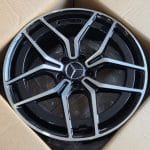 19x9 5x112 ET45 66.6 BLACK MACHINED FACE