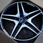 17x8 5x112 ET35 66.6 BLACK MACHINED FACE