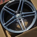 19x9.5 5x112 ET45 66.6 amg GUN METAL MACHINED FACE