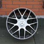 19x8 5x112 ET40 66.6 BLACK MATT MACHINED MATT FACE WL C3