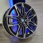 19x9.5 5x112 ET37 66.6 BLACK MACHINED FACE