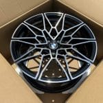 19x8.5 5x112 ET26 66.6 BLACK MACHINED FACE