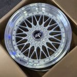 19x9.5 5x113 5x120 ET35 72.6 bbs rs SILVER MACHINED LIP