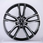 22x10.5 5x112 ET45 66.6 amg BLACK MACHINED FACE