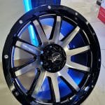 17x9 6x114.3 ET0 66.1 A1302 BL Black Machined 4X4