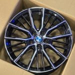 18x8 5X112 ET50 66.6 A5824 MB Black Polished  BMW 1F40/ 2F44 WL