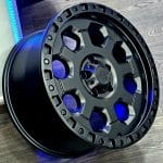 18x9 5x120 ET35 AR201 AMERICAN RACING BLACK MATT c5