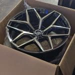 20x9.5 6x114.3 ET18 66.1 FUEL GLOSS BLACK MACHINED FACE DARK CLEAR COAT