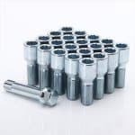 20 Short SILVER star bolts 12x1,5 + Key
