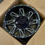 18x9 5x127 5x130 ET-12 84.1 B1544 Black Matt+Polished Lip 4X4 WL SL01