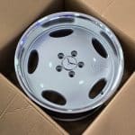 18x9.5 5x112 ET35 66.6 B1563 SP Silver+Polished Lip MER