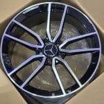 21x11 5x112 ET42 66.6 BLACK MACHINED FACE C
