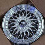 14x6.5 4x100 ET25 73.1 SILVER MACHINED LIP