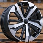 16x7 5x108 ET44 76.1 B5837 BLACK POLISHED PEUGEOT