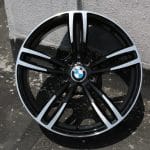 18x9 5x120 ET40 72.6 BK855 BY1121 MB Black Polished BMW WL