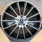 18x9.5 5x112 ET48 66.56 BLACK MACHINED BY1048